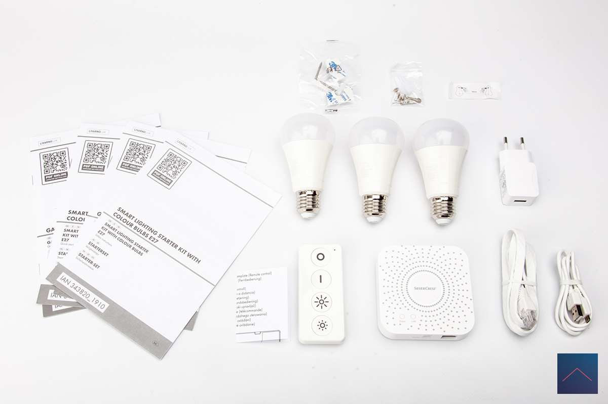 Lighting LivarnoLux/SliverCrest Bulbs Start colour KIT Lidl Smart - with E27